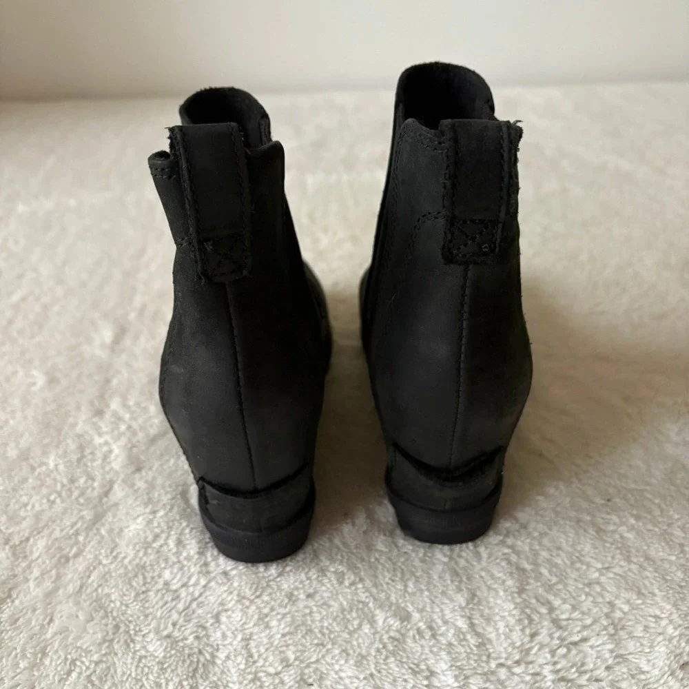 Sorel Joan Of Arctic Wedge Bootie Women's 6 Black Wedge comfortable Snow Shoe